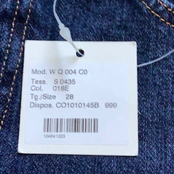 MOSCHINO Denim Straight Leg Jeans Blue 28 - Picture 10 of 12